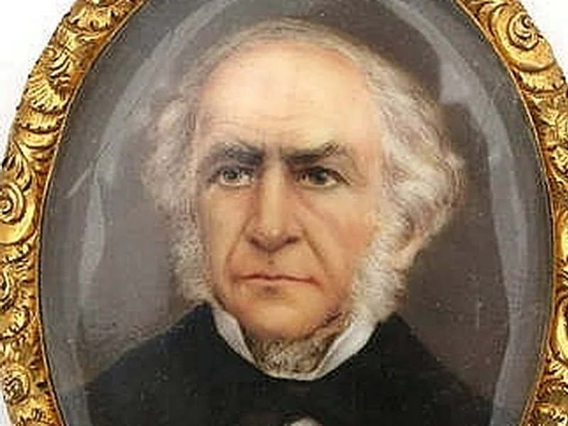 1831-John William Bailey - Miniatura ovale su porcellana raffigurante un ritratto